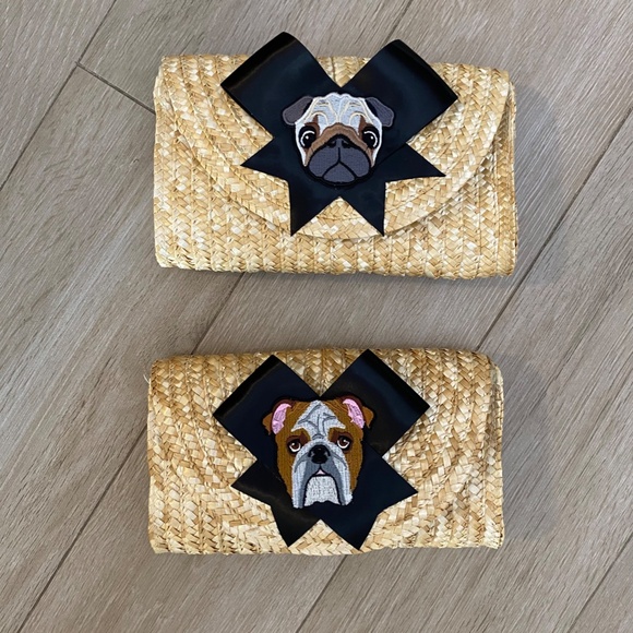 Pug Rattan Straw Clutch - Picture 6 of 6